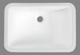 BELBAGNO Раковина керамическая встраиваемая снизу BB1006, прямоугольная, 530х375х210, цвет белый