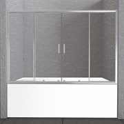 BELBAGNO Unique Шторка на ванну, размер 150 см, двери раздвижные, стекло 5 мм