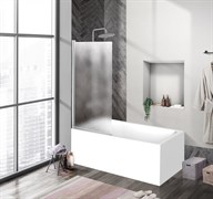 BELBAGNO Uno Шторка на ванну, размер 90 см, двери распашные, стекло 5 мм