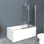 BELBAGNO Uno Шторка на ванну, размер 100 см, двери распашные, стекло 5 мм