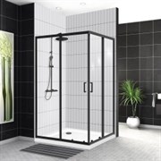 BELBAGNO Uno-195 Душевой уголок прямоугольный, размер 100х80 см, двери раздвижные, стекло 5 мм