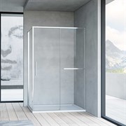 VINCEA Slim Soft Душевой уголок двери раздвижные, размер 100х90 см, профиль - хром / стекло - прозрачное, стекло 6 мм