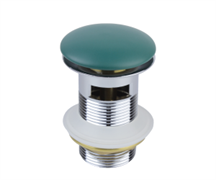 Bronze de Luxe Донный клапан с переливом (керамическая крышка), цвет зеленый