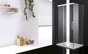 CEZARES Premier-Soft Душевой уголок прямоугольный двери раздвижные, профиль - хром / стекло - прозрачное, размер 120х100 см, стекло 8 мм