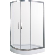 TIMO Tl Душевой уголок прямоугольная-ассиметричная, размер 80х120 см, профиль - хром / стекло - прозрачное, двери раздвижные