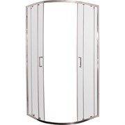 TIMO Altti Душевой уголок четверть круга, размер 100х100 см, профиль - хром / стекло - прозрачное, двери раздвижные