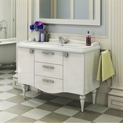 COMFORTY Тумба-умывальник напольный "Монако-120" белый глянец с раковиной 3312 COMFORTY 3132224