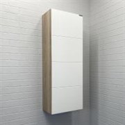 COMFORTY Шкаф-колонна Таллин-40 Белый/Дуб натуральный COMFORTY 00-00010383
