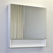 COMFORTY Зеркало-шкаф Никосия-80 белый глянец
