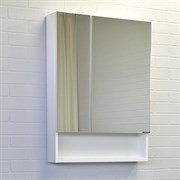 COMFORTY Зеркало-шкаф Никосия-60 белый глянец
