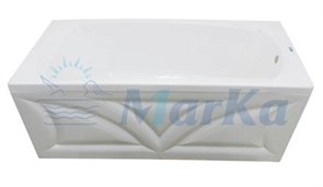 1MARKA Elegance Ванна прямоугольная пристенная размер 130х70 см, цвет белый