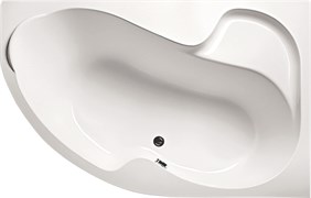 1MARKA Aura Ванна асимметричная пристенная размер 160х105 см, цвет белый