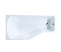1MARKA Convey Ванна асимметричная пристенная размер 150х75 см, цвет белый