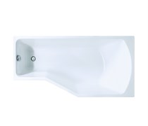 1MARKA Convey Ванна асимметричная пристенная размер 170х75 см, цвет белый