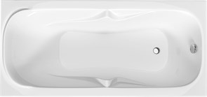 1MARKA Kleo Ванна прямоугольная пристенная размер 160х75 см, цвет белый