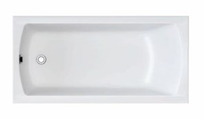 1MARKA Modern Ванна прямоугольная пристенная размер 120х70 см, цвет белый