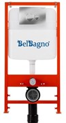 BELBAGNO Комплект 2 в 1 Система инсталляции для унитазов BelBagno BB026 с кнопкой смыва BB082BL