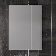 OPADIRIS Арабеско Зеркальный шкафчик с подсветкой 60 см, цвет белый