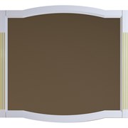 OPADIRIS Лаура Зеркало 120 см, белый матовый с золотой патиной