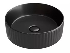 CERAMICA NOVA Element Умывальник чаша накладная круглая (цвет Чёрный Матовый) 360*360*115мм
