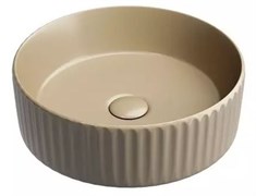 CERAMICA NOVA Element Умывальник чаша накладная круглая (цвет Капучино Матовый) 360*360*115мм