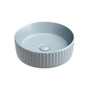 CERAMICA NOVA Element Умывальник чаша накладная круглая (цвет Серо-Голубой Матовый) 360*360*115мм