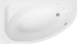 AQUANET Mia Ванна акриловая асимметричная встраиваемая / пристенная размер 140x80 см с каркасом L, белый