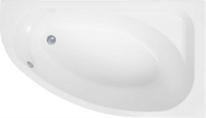 AQUANET Mia Ванна акриловая асимметричная встраиваемая / пристенная размер 140x80 см с каркасом R, белый