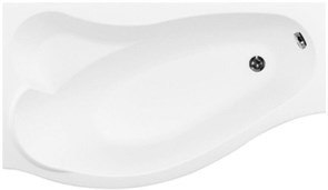 AQUANET Palma Ванна акриловая асимметричная встраиваемая / пристенная размер 170x100 см с каркасом L, белый