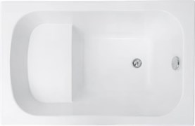 AQUANET Seed Ванна акриловая прямоугольная встраиваемая / пристенная размер 110x70 см с каркасом, белый