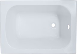AQUANET Seed Ванна акриловая прямоугольная встраиваемая / пристенная размер 100x70 см с каркасом, белый