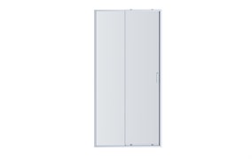 AQUATEK Душевая дверь двухэлементная, раздвижная1200x2000 профиль хром, стекло прозрачное 6 мм