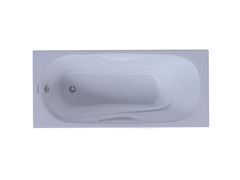 AQUATEK Гамма Ванна чугунная эмалированная 1700x750 мм в комплекте с 4-мя ножками без ручек, цвет белый