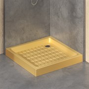 RGW CER Душевой поддон квадратный размер 900x900 см, цвет золото