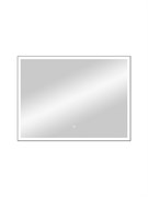 CONTINENT Зеркало с подсветкой прямоугольное (ШxВ) 60x80 см, сенсор, цвет черный ЗЛП183