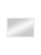CONTINENT Зеркало с подсветкой прямоугольное (ШxВ) 70x100 см, сенсор, цвет черный ЗЛП188
