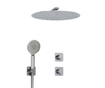 WASSERKRAFT A4651.293.090.117.271.087.127  Встраиваемый комплект для душа с верхней душевой насадкой и лейкой, хром WASSERKRAFT A4651.293.090.117.271.087.127
