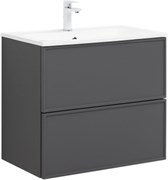 AQUANET Тумба под раковину подвесная Арт 75 ясень графит AQUANET-329064