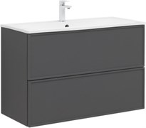 AQUANET Тумба под раковину подвесная Арт 90 ясень графит AQUANET-329613