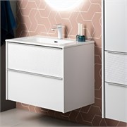 AQUANET Тумба под раковину подвесная Вита 70 белый матовый AQUANET-330476