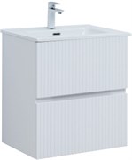 AQUANET Тумба под раковину подвесная Джейн 60 белый матовый AQUANET-313284