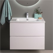 AQUANET Тумба под раковину подвесная Джейн 70 белый матовый AQUANET-313285