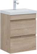 AQUANET Тумба под раковину подвесная Нота New 50 дуб светлый AQUANET-334196