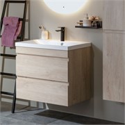 AQUANET Тумба под раковину подвесная Нота New 90 дуб светлый AQUANET-334199