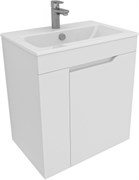 AQUANET Тумба под раковину подвесная Практика 60 белый матовый AQUANET-330453