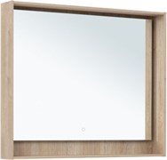 AQUANET Зеркало с подсветкой Милан 100 дуб светлый AQUANET-336406