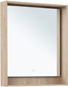 AQUANET Зеркало с подсветкой Милан 70 дуб светлый AQUANET-336404
