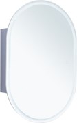 AQUANET Зеркальный шкаф Монте 60 белый, с LED подсветкой AQUANET-344788