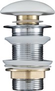 AQUANET Донный клапан белый матовый, без перелива AQUANET-330951