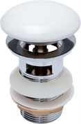 AQUANET Донный клапан белый, с переливом AQUANET-333927